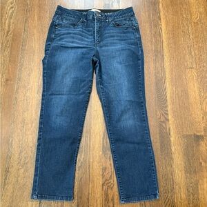 Democracy Dark Blue Straight Leg Jeans - Size 12